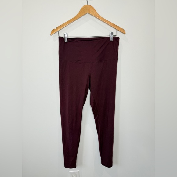 Deep Red Gym Workout Women's Leggings - Picture 1 of 3